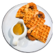 Waffles with Prawns 